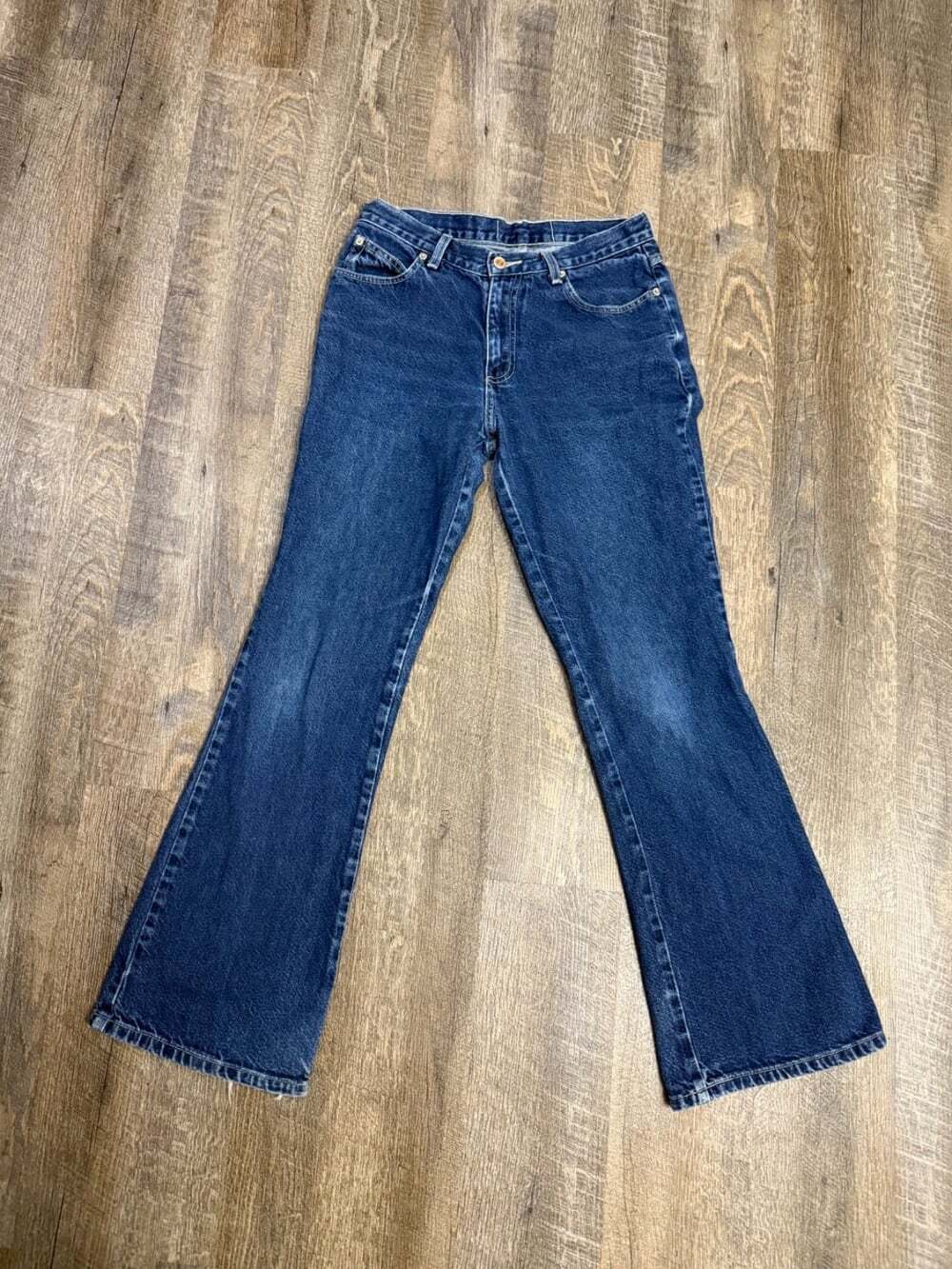 R4R Rave Jeans Vintage womens Y2k High waisted Denim 90s Sz 9 Flared